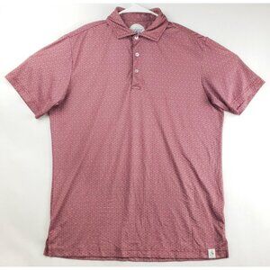 Tailorbyrd Polo Shirt Mens Medium Red Golf Performance Short Sleeve Stretch